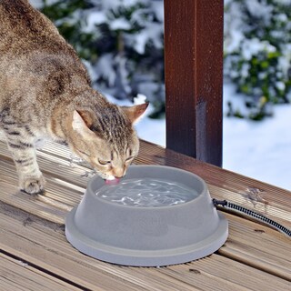 Foto 2 | Foto 2 | Cuenco De Agua Caliente K&h Pet Products Thermal-bowl 960 Ml, Gris - Venta Internacional.