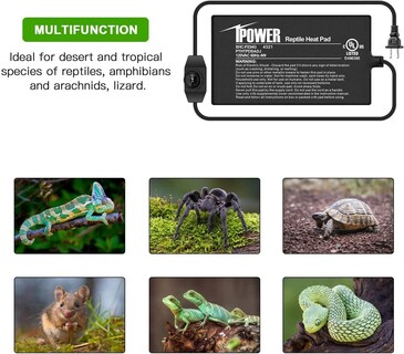 Foto 7 | Foto 7 | Alfombrilla Térmica Para Reptiles Ipower De 4 Pulgadas Con Controlador De Temperatura - Venta Internacional.