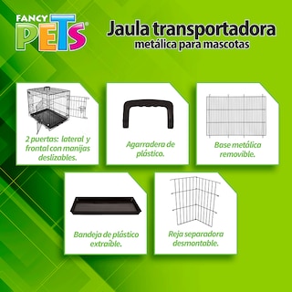 Foto 3 | Foto 3 | Jaula Metálica Fancy Pets FL8291 para Perro de 6 a 11 Kilos Tamaño Mediana 24 Pulgadas
