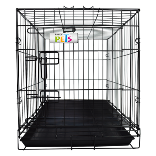 Foto 2 | Foto 2 | Jaula Metálica Plegable Fancy Pets FL8289 Negro para Perro Grande con 1 Puerta