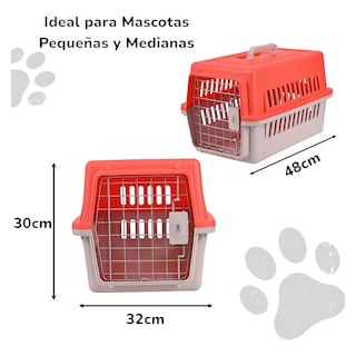 Foto 2 | Foto 2 | Jaula Para Mascotas Pequeñas, Transportadora Portátil Para Mascotas Pequeñas Eo Safe Imports Esi-18986 Rojo