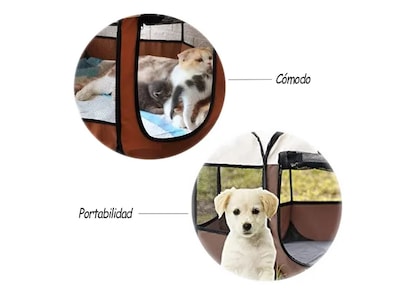 Foto 2 | Foto 2 | Corral De Lujo Xtellar Para Mascotas: Perros Gatos Y Conejos - Casa Plegable De 74cm