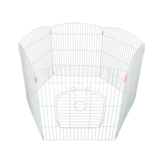 Foto 1 | Foto 1 | Corral Hexagonal para Perro Fancy Pets DY065 Blanco con Puerta de Acceso