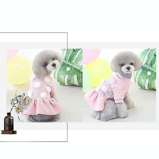 Foto 1 | Foto 1 | Falda Para Perro Huoguo Bichon De Pomerania, Cálida, Talla L, Rosa - Venta Internacional.