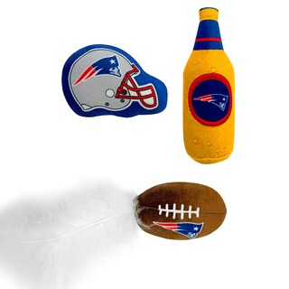 Foto 2 | Foto 2 | Set De Juguetes De Felpa Para Gatos De Los New England Patriots De La Nfl Con Hierba Gatera - Venta Internacional.