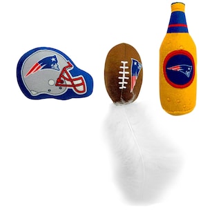 Foto 6 | Foto 6 | Set De Juguetes De Felpa Para Gatos De Los New England Patriots De La Nfl Con Hierba Gatera - Venta Internacional.