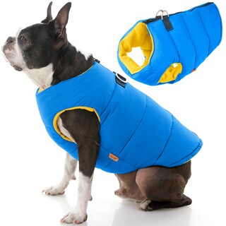 Foto 1 | Foto 1 | Chaleco Acolchado Gooby, Forro Polar Cálido, Azul, Para Perros Pequeños Y Medianos - Venta Internacional.