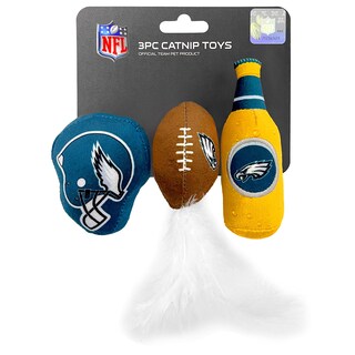 Foto 1 | Foto 1 | Set De Juguetes De Felpa Para Gatos De Los Philadelphia Eagles De La Nfl Con Hierba Gatera - Venta Internacional.