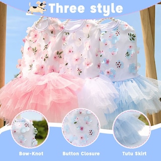 Foto 3 | Foto 3 | Vestido Para Perro Huoguo Summer Tutú Princess Para Perros Pequeños - Venta Internacional.