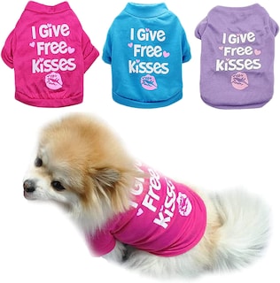 Foto 2 | Foto 2 | Camisas Para Perros Huoguo Petcare, Paquete De 3 Para Perros Pequeños Y Niñas - Venta Internacional.
