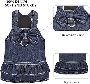 Foto 1 | Foto 1 | Vestido Con Arnés Para Perros Huoguo Firpus Para Perros Pequeños Y Niñas - Venta Internacional.