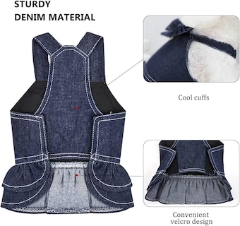 Foto 2 | Foto 2 | Vestido Con Arnés Para Perros Huoguo Firpus Para Perros Pequeños Y Niñas - Venta Internacional.