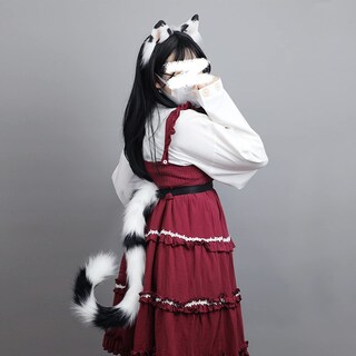 Foto 7 | Foto 7 | Conjunto De Disfraces De Cosplay Junboon, Gato, Lobo, Cola De Zorro, Piel Sintética Para Adultos - Venta Internacional.