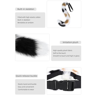 Foto 5 | Foto 5 | Conjunto De Disfraces De Cosplay Junboon, Gato, Lobo, Cola De Zorro, Piel Sintética Para Adultos - Venta Internacional.