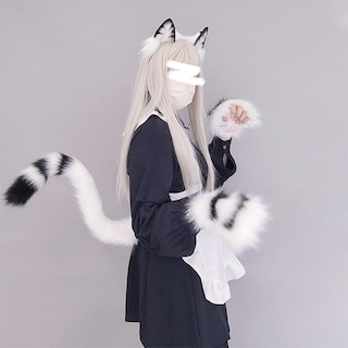 Foto 6 | Foto 6 | Conjunto De Disfraces De Cosplay Junboon, Gato, Lobo, Cola De Zorro, Piel Sintética Para Adultos - Venta Internacional.