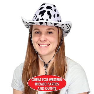 Foto 2 | Foto 2 | Sombrero Vaquero Con Estampado De Vaca Beistle, Talla Única Para La Mayoría - Venta Internacional.