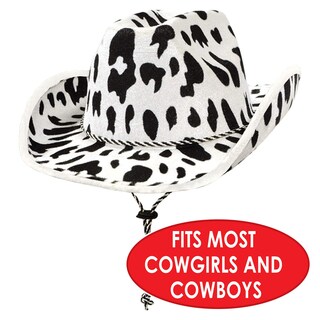 Foto 3 | Foto 3 | Sombrero Vaquero Con Estampado De Vaca Beistle, Talla Única Para La Mayoría - Venta Internacional.