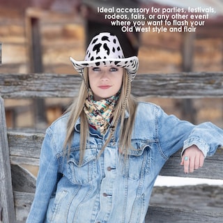 Foto 4 | Foto 4 | Sombrero Vaquero Con Estampado De Vaca Beistle, Talla Única Para La Mayoría - Venta Internacional.