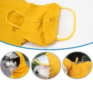 Foto 5 | Foto 5 | Chubasquero Para Perros Huoguo, Impermeable, Con Capucha, Para Perros Grandes - Venta Internacional.