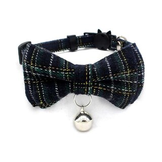 Foto 1 | Foto 1 | Collar Para Gatos Huoguo, Hebilla De Seguridad, Campana Navideña Escocesa - Venta Internacional.