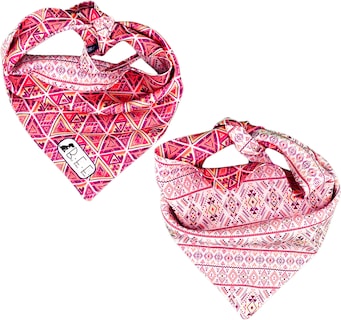 Foto 5 | Foto 5 | Kit 3 Bandanas Artesanales Para Perro Bff 029 - Textil - Paliacate Doble Vista 6 Looks Diferentes