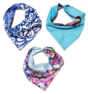 Foto 3 | Foto 3 | Kit 3 Bandanas Artesanales Para Perro Bff 016-paisley Paliacate Doble Vista 6 Looks Diferentes