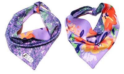 Foto 5 | Foto 5 | Kit 3 Bandanas Artesanales Para Perro Bff 020-garden Paliacate Doble Vista 6 Looks Diferentes