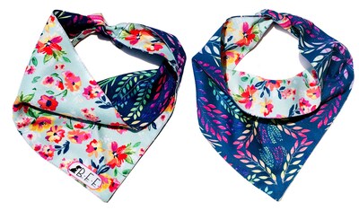 Foto 6 | Foto 6 | Kit 3 Bandanas Artesanales Para Perro Bff 020-garden Paliacate Doble Vista 6 Looks Diferentes