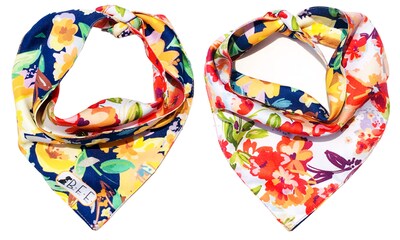 Foto 7 | Foto 7 | Kit 3 Bandanas Artesanales Para Perro Bff 020-garden Paliacate Doble Vista 6 Looks Diferentes