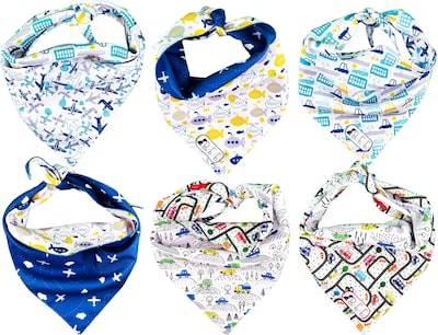 Foto 1 | Foto 1 | Kit 3 Bandanas Artesanales Para Perro Bff 035-coches Paliacate Doble Vista 6 Looks Diferentes.