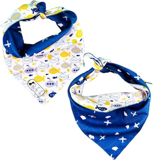 Foto 7 | Foto 7 | Kit 3 Bandanas Artesanales Para Perro Bff 035-coches Paliacate Doble Vista 6 Looks Diferentes.