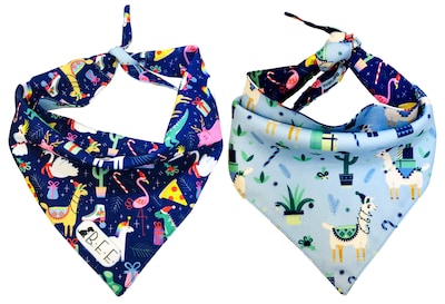 Foto 7 | Foto 7 | Kit 3 Bandanas Artesanales Para Perro Bff 026-fun Chirstmas Paliacate Doble Vista 6 Looks Diferentes.