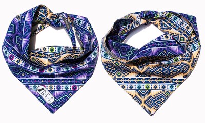 Foto 6 | Foto 6 | Kit 3 Bandanas Artesanales Para Perro Bff 023-aztec Paliacate Doble Vista 6 Looks Diferentes.