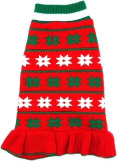 Foto 1 | Foto 1 | Vestido Tipo Suéter Para Perros Huoguo, Cuello Alto Navideño Para Perros Pequeños - Venta Internacional.