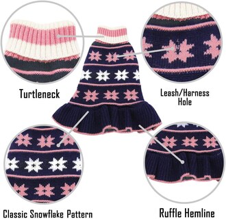 Foto 3 | Foto 3 | Vestido Tipo Suéter Con Cuello Alto Para Perros Pequeños - Huoguo - Venta Internacional.