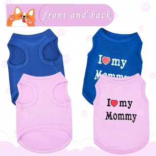 Foto 3 | Foto 3 | Ropa Para Perros Huoguo, Verano, Sin Mangas, Mezcla De Algodón Para Niños Pequeños - Venta Internacional.