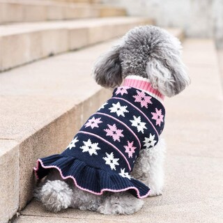 Foto 2 | Foto 2 | Vestido Tipo Suéter Con Cuello Alto Para Perros Medianos | Huoguo - Venta Internacional.