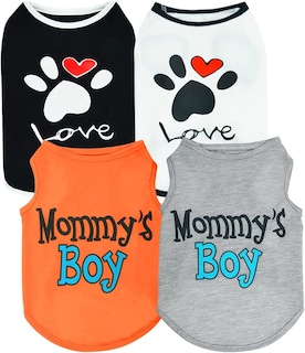 Foto 5 | Foto 5 | Ropa Para Perros Huoguo Camisetas De 4 Piezas Para Perros Pequeños - Venta Internacional.
