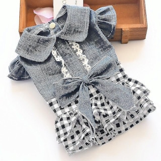 Foto 1 | Foto 1 | Falda De Ropa Para Mascotas Para Perros Pequeños, Otoño-invierno, Mezclilla, Talla S - Venta Internacional.