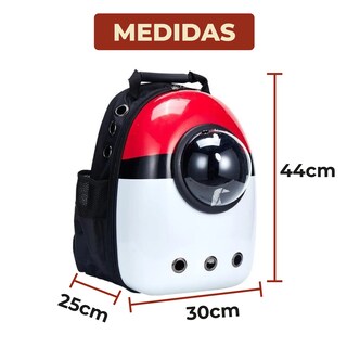 Foto 8 | Foto 8 | Mochila Portátil Transportadora Para Mascotas Con Cápsula Roja
