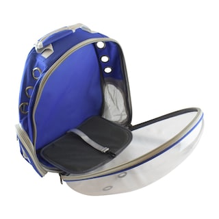 Foto 3 | Foto 3 | Mochila Transportadora Fancy Pets Transparente y Azul Perros/Gatos Backpack