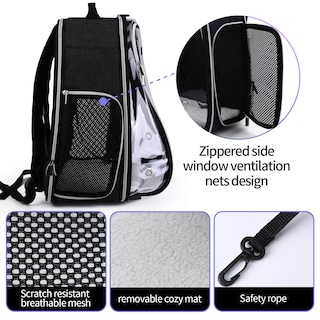 Foto 3 | Foto 3 | Mochila Transportadora Para Gatos Baglher Bubble, Aprobada Por La Aerolínea Dog B - Venta Internacional.
