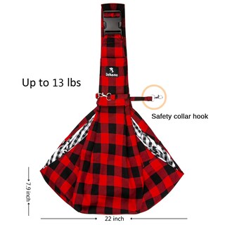 Foto 3 | Foto 3 | Transportín Para Mascotas Jekeno, Correa Ajustable Para Perros Pequeños Y Gatos, Color Rojo - Venta Internacional.