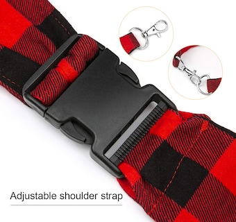 Foto 5 | Foto 5 | Transportín Para Mascotas Jekeno, Correa Ajustable Para Perros Pequeños Y Gatos, Color Rojo - Venta Internacional.
