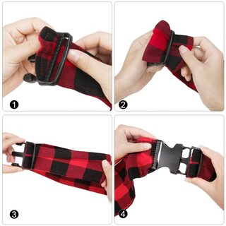 Foto 6 | Foto 6 | Transportín Para Mascotas Jekeno, Correa Ajustable Para Perros Pequeños Y Gatos, Color Rojo - Venta Internacional.
