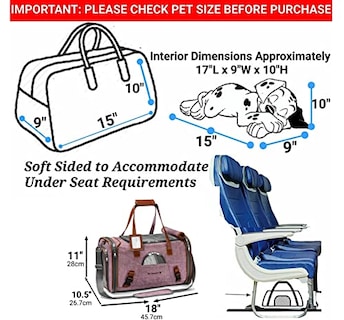 Foto 3 | Foto 3 | Transportín Para Mascotas Aprobado Por Mr. Peanut's Airline Con Laterales Blandos - Venta Internacional.