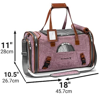 Foto 7 | Foto 7 | Transportín Para Mascotas Aprobado Por Mr. Peanut's Airline Con Laterales Blandos - Venta Internacional.