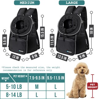 Foto 3 | Foto 3 | Mochila Transportadora De Pecho Para Mascotas Petami Ajustable Para Perros Y Gatos - Venta Internacional.