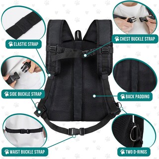 Foto 5 | Foto 5 | Mochila Transportadora De Pecho Para Mascotas Petami Ajustable Para Perros Y Gatos - Venta Internacional.