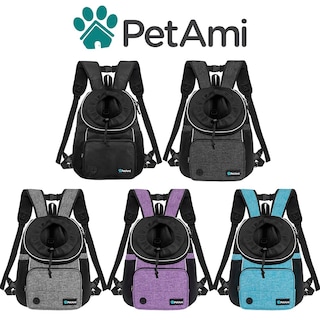Foto 7 | Foto 7 | Mochila Transportadora De Pecho Para Mascotas Petami Ajustable Para Perros Y Gatos - Venta Internacional.